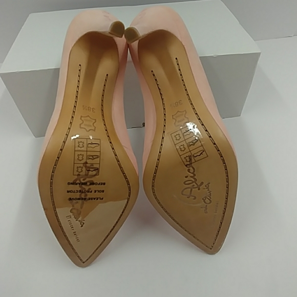 ALICE+OLIVIA Dina 95 Suede Pink Pump Size 8.5 M - Picture 7 of 8